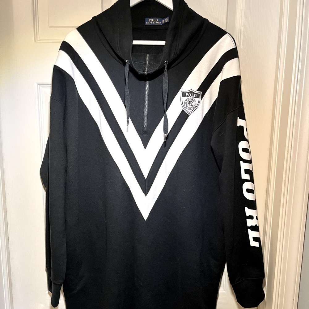 Women’s XL black and white Ralph Lauren Polo dress